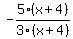 +-5%28x%2B4%29%2F3%28x%2B4%29+