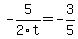 +-5%2F2t=-3%2F5