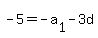 +-5+=-+a%5B1%5D+-+3d+