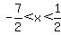 +-7%2F2%3Cx%3C1%2F2