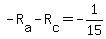 +-R%5Ba%5D+-+R%5Bc%5D+=+-1%2F15+