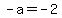 +-a+=+-2+