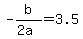 +-b%2F%282a%29+=+3.5+