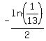 +-ln%281%2F13%29%2F2+
