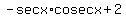 +-secx%2Acosecx+%2B2