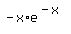+-x%2Ae%5E%28-x%29%29+