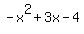 +-x%5E2+%2B+3x+-+4%29+