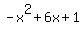 +-x%5E2+%2B+6x+%2B+1+