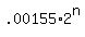 +.00155%2A2%5En+