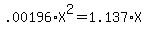 +.00196%2AX%5E2+=+1.137%2AX
