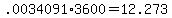 +.0034091%2A3600+=+12.273+