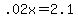 +.02x+=+2.1+