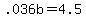 +.036b+=+4.5+