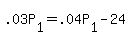 +.03P%5B1%5D+=+.04P%5B1%5D+-+24+