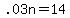 +.03n+=+14+