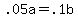 +.05a+=+.1b+