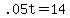 +.05t+=+14+