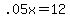 +.05x+=+12+