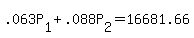 +.063P%5B1%5D+%2B+.088P%5B2%5D+=+16681.66+