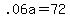 +.06a+=+72+