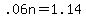 +.06n+=+1.14+
