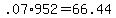 +.07%2A952+=+66.44+