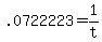 +.0722223+=+1%2Ft+