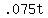 +.075t+