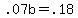 +.07b+=+.18+