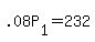 +.08P%5B1%5D+=+232+