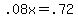 +.08x+=+.72+