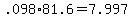 +.098%2A81.6+=+7.997+