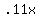 +.11x+