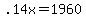 +.14x+=+1960+