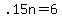 +.15n+=+6+