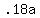 +.18a+