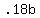 +.18b+