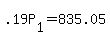 +.19P%5B1%5D+=+835.05+
