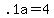 +.1a+=+4+