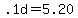 +.1d+=+5.20+
