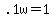 +.1w+=+1+