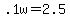 +.1w+=+2.5+