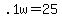 +.1w+=+25+