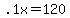 +.1x+=+120+