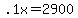 +.1x+=+2900+