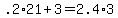 +.2%2A21+%2B+3++=+2.4%2A3+