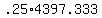 +.25%2A4397.333+
