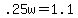 +.25w+=+1.1+
