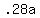 +.28a+