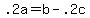 +.2a+=+b+-+.2c+